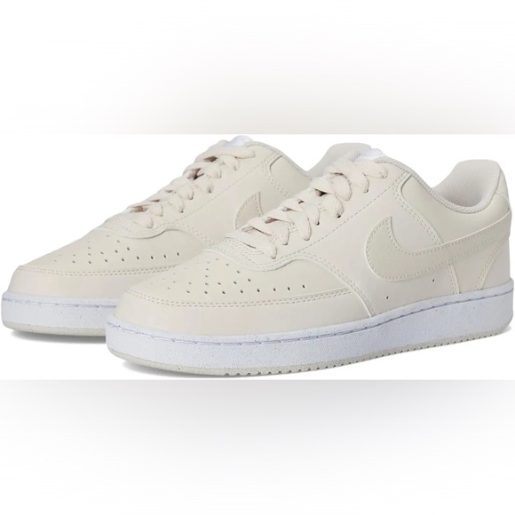 NEW IN BOX Women’s Nike Court Vision Lo NN low ~ white/pale-ivory-black ~ 10 - Picture 8 of 12